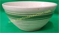 Vintage Ovenproof Small Bowl - Green Striped
