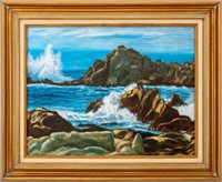 M. Citron Seascape Oil on Canvas