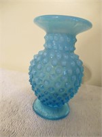 Fenton  Blue Hobnail Vase