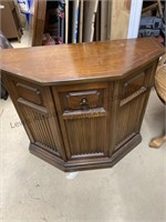 Console cabinet , approximately 34x14x30”and oak