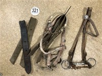 Tag #321 Tack Lot: Billets, Bridle & Halter