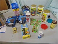 Lot of fish tank food, additives and more