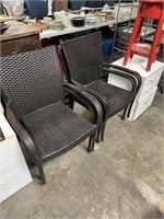 4PC MATCHED PATIO ARM CHAIRS