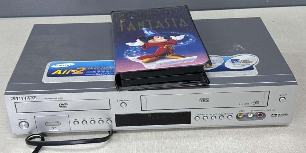 DVD and VHS Player With Remotes
