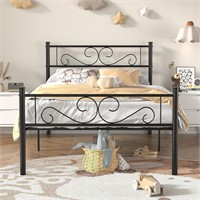 VECELO Twin Size Bed Frame with Headboard