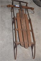 Vintage Wood/Metal Snow Sled