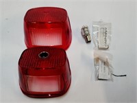 Pair of Motorcycle Rear Tail Light Covers