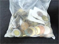 3.4 LBS. OF FOREIGN COINS