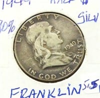 1949 FRANKLIN HALF DOLLAR
