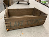 Lake County Wooden Crate
