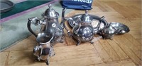 Silver serving set. Some "Georgetown by F.B.