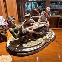 Signed Poker Player Sculpture