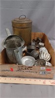 Vintage Baking Items and Oil Can