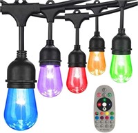 48FT Color Changing Outdoor String Lights