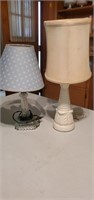 Pair of small side table lamps