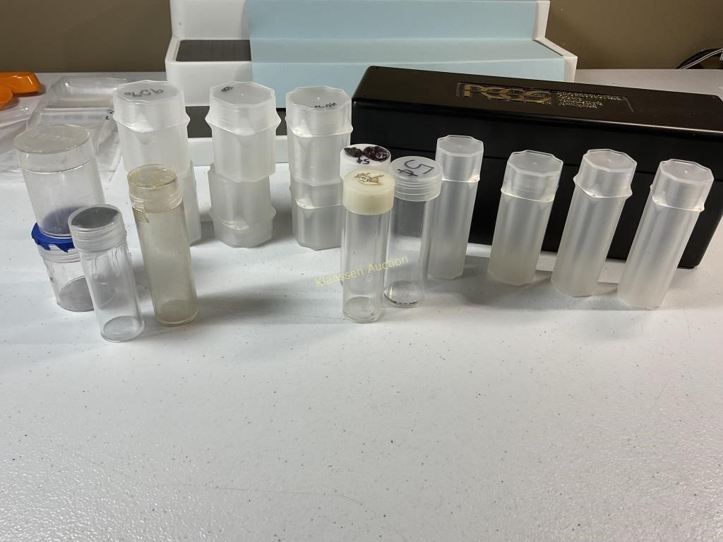 Coin containers and vials