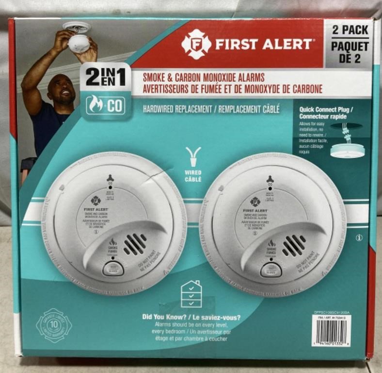 First Alert 2 In 1 Alarms *pre-owned
