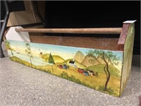 Paint Decorated Wooden Tray