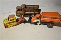 3- Vintage Toy Trucks