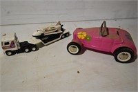 Nasa Truck/ Shuttle & Pink Car