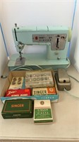 Singer Sewing Machine model 348 w/attachments