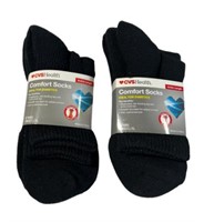 CVS Comfort Socks for Diabetics Crew 4Pairs L/XL