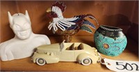 Batman, Avon Car, Bead Chicken, Vase
