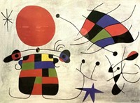 Joan Miro The Smile Of Flamboyant Wings Lithograph