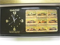 Dayco Vintage Stock Car Racing Clock in Original