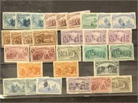 US Stamps #230-239 mint accumulation (few used), m