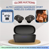 LOOKS NEW ALTEC LANSING NANOBUDS WIRELESS EARBUDS