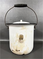 Vintage Lisk Flintstone Enameled Pot