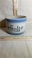Vintage Stoneware SALT Crock 4 inch tall