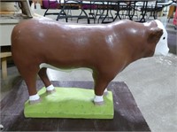 HEAVY CONCRETE PAINTED COW