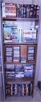 DVD & VHS movies, 8-track & cassette music tapes,