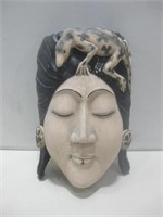 11.5"x 17" Carved Wood Lizard Mask