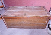 Oak blanket storage chest, 41" x 18.5" x 19"