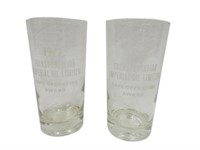 LOT OF 2 IMPERIAL OIL SAFE OPERATING AWARD GLASSES