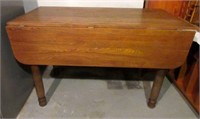 Antique Solid Wood Drop Leaf Table