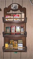 Spice Rack with Spices 10x23x4