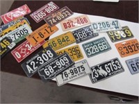 1953 & 1954 Cereal Box Bike License Plates