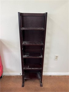 4 1/2ft tall wood shelving stand B