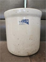 Off-white stoneware jar