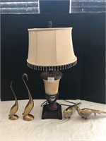 Table Lamp & Brass Decorative Items