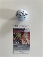 Caddyshack Cindy Morgan signed golf ball. JSA