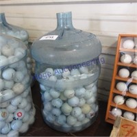 5-gallon jug (half full) golf balls