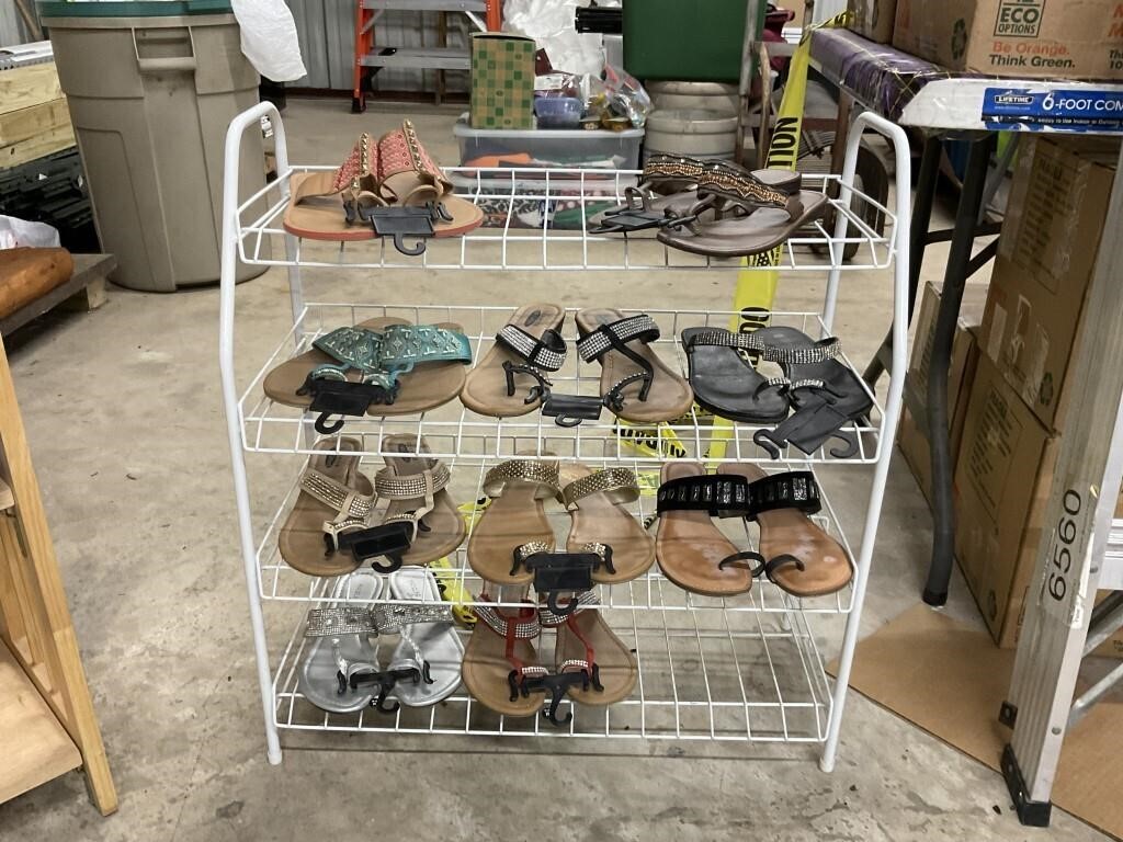 Women's Shoes and Shoe Rack