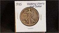 1945 Walking Liberty Half Dollar