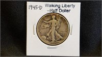 1945D Walking Liberty Half Dollar