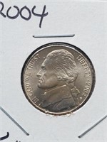 BU 2004 Jefferson Nickel